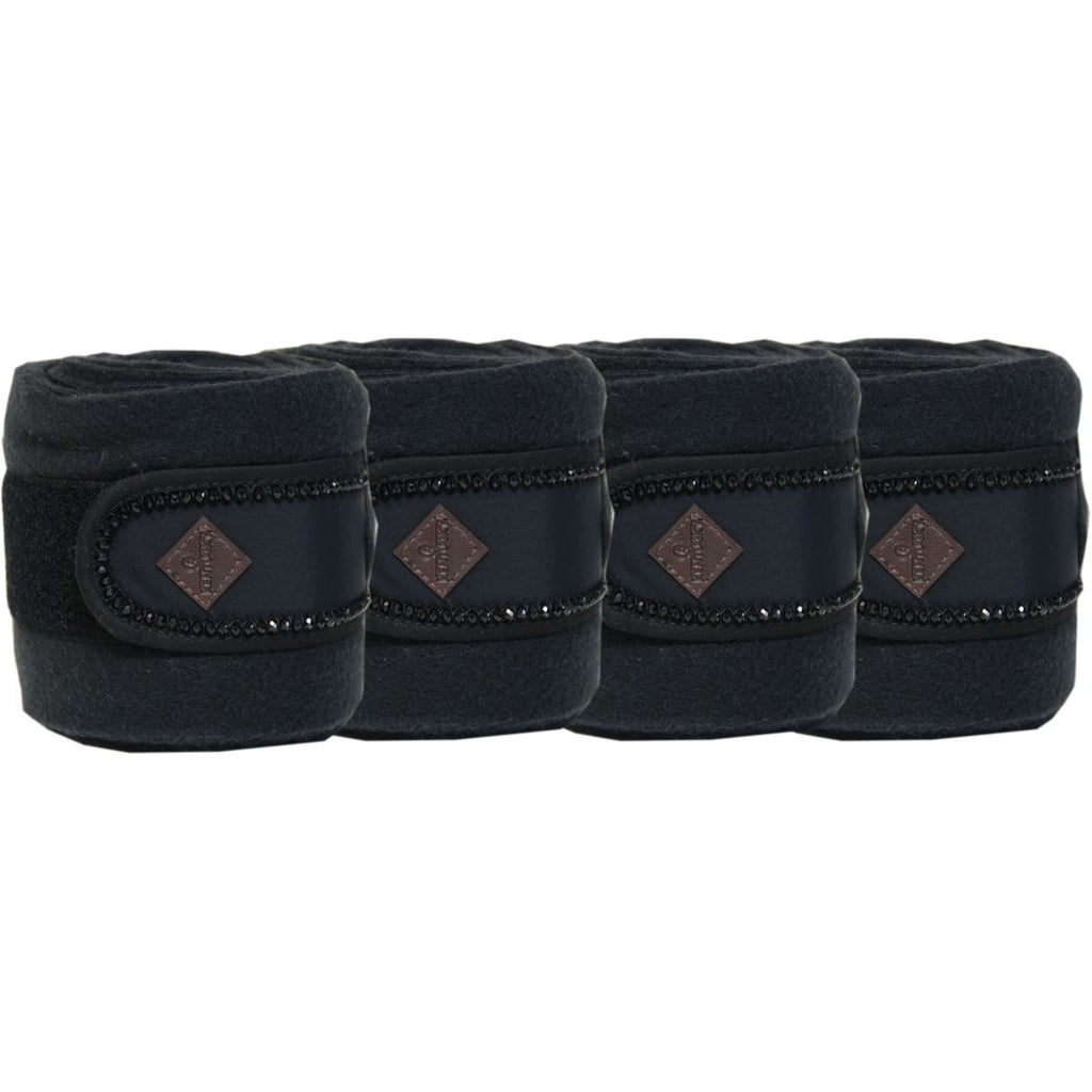 Kentucky Horsewear Vendajes Polar Fleece Polar Fleece Perlas Negro