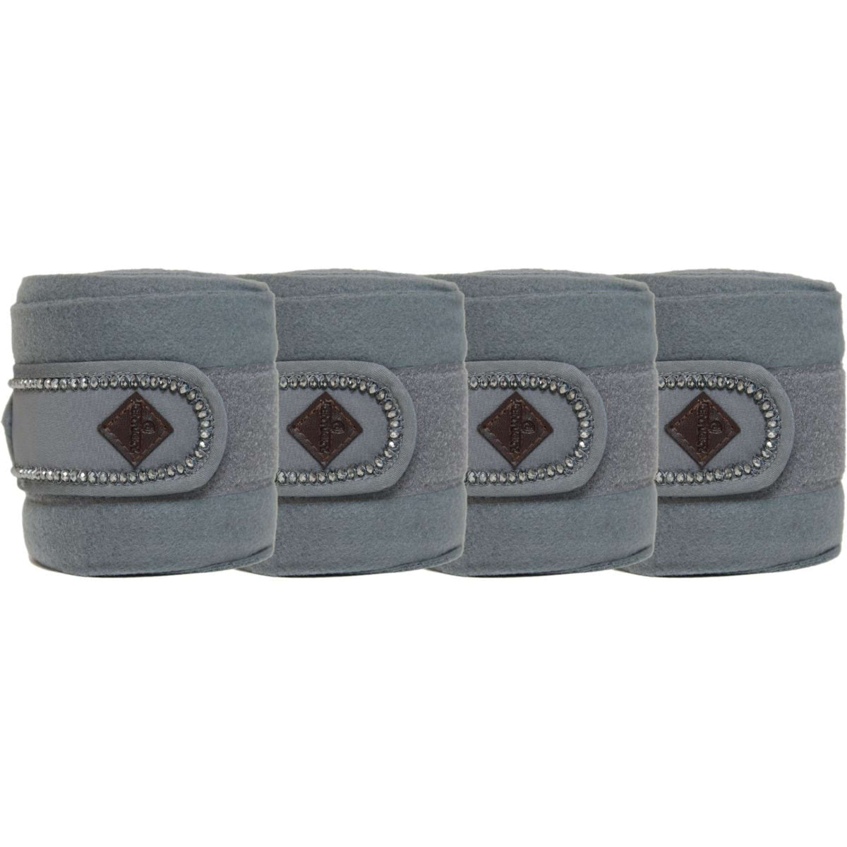 Kentucky Horsewear Vendajes Polar Fleece Polar Fleece Perlas Gris