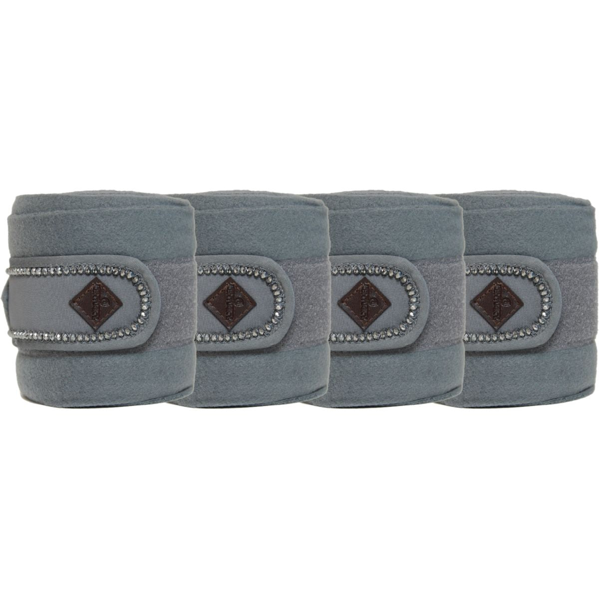 Kentucky Horsewear Vendajes Polar Fleece Polar Fleece Perlas Gris