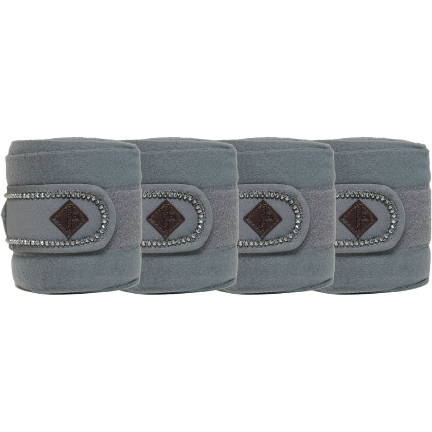 Kentucky Horsewear Vendajes Polar Fleece Polar Fleece Perlas Gris