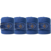 Kentucky Horsewear Vendajes Polar Fleece Velvet Pearls Navy