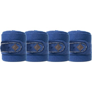 Kentucky Horsewear Vendajes Polar Fleece Velvet Pearls Navy