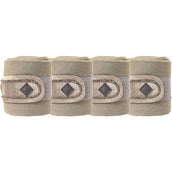 Kentucky Horsewear Vendajes Polar Fleece Velvet Pearls Beige