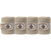 Kentucky Horsewear Vendajes Polar Fleece Velvet Pearls Beige