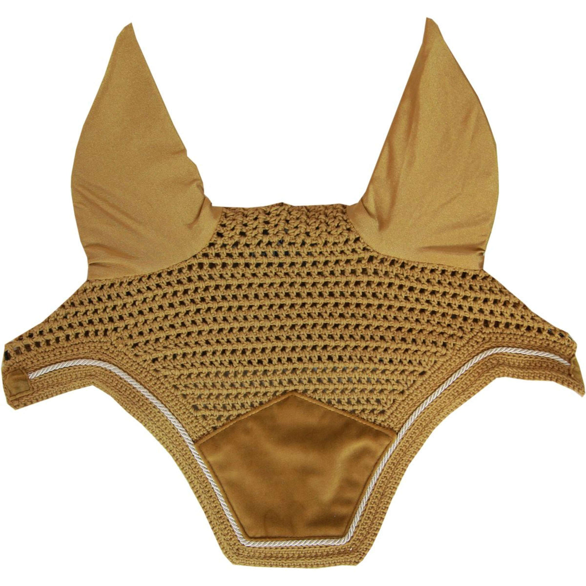 Kentucky Horsewear Bonete para Orejas Wellington Velvet Mostaza