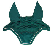Kentucky Horsewear Bonete para Orejas Wellington Velvet Verde Oscuro