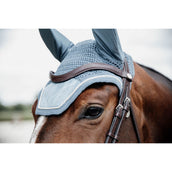 Kentucky Horsewear Bonete para Orejas Wellington Velvet Azul claro