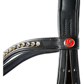 Kieffer Cabezada Ultrasoft Sue con Cristales Negro/Marron claro
