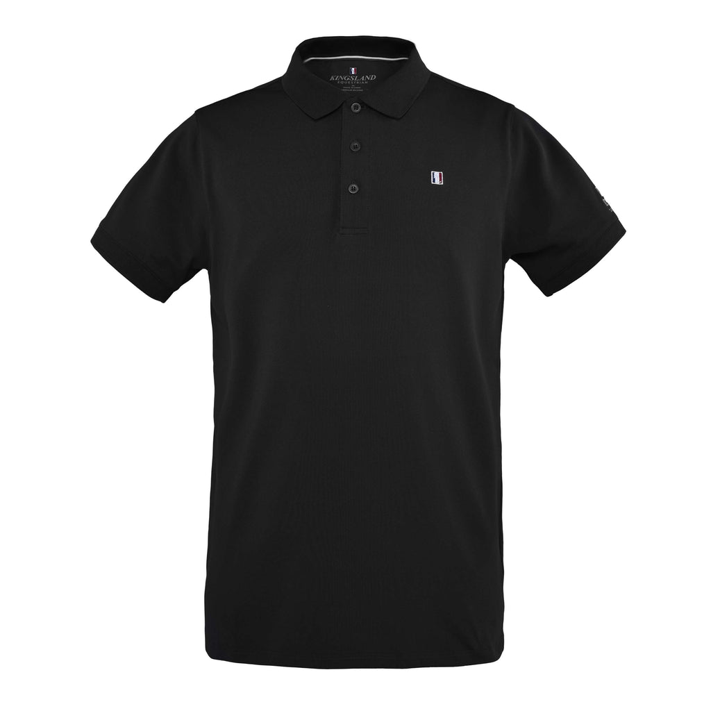 Kingsland Shirt Classic Pique Hombres Negro