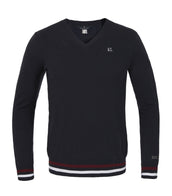 Kingsland Shirt Classic Knitted V-Neck Hombres Navy