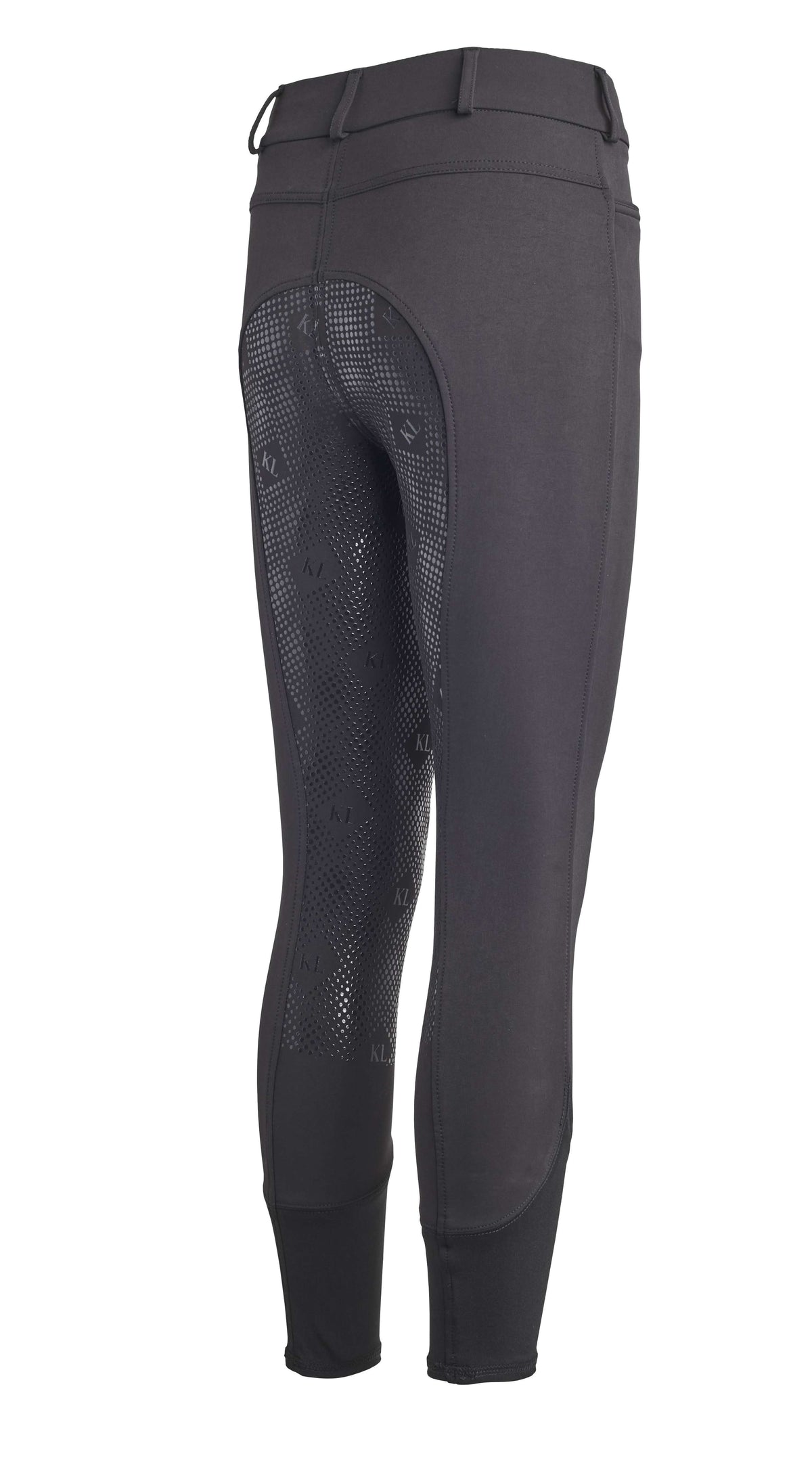 Kingsland Pantalón de Equitación Kadi E-Tec Full-Grip Mujer Negro
