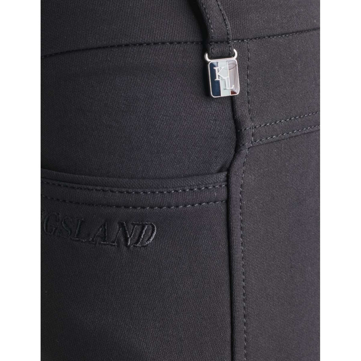 Kingsland Pantalón de Equitación Kadi E-Tec Full-Grip Mujer Negro
