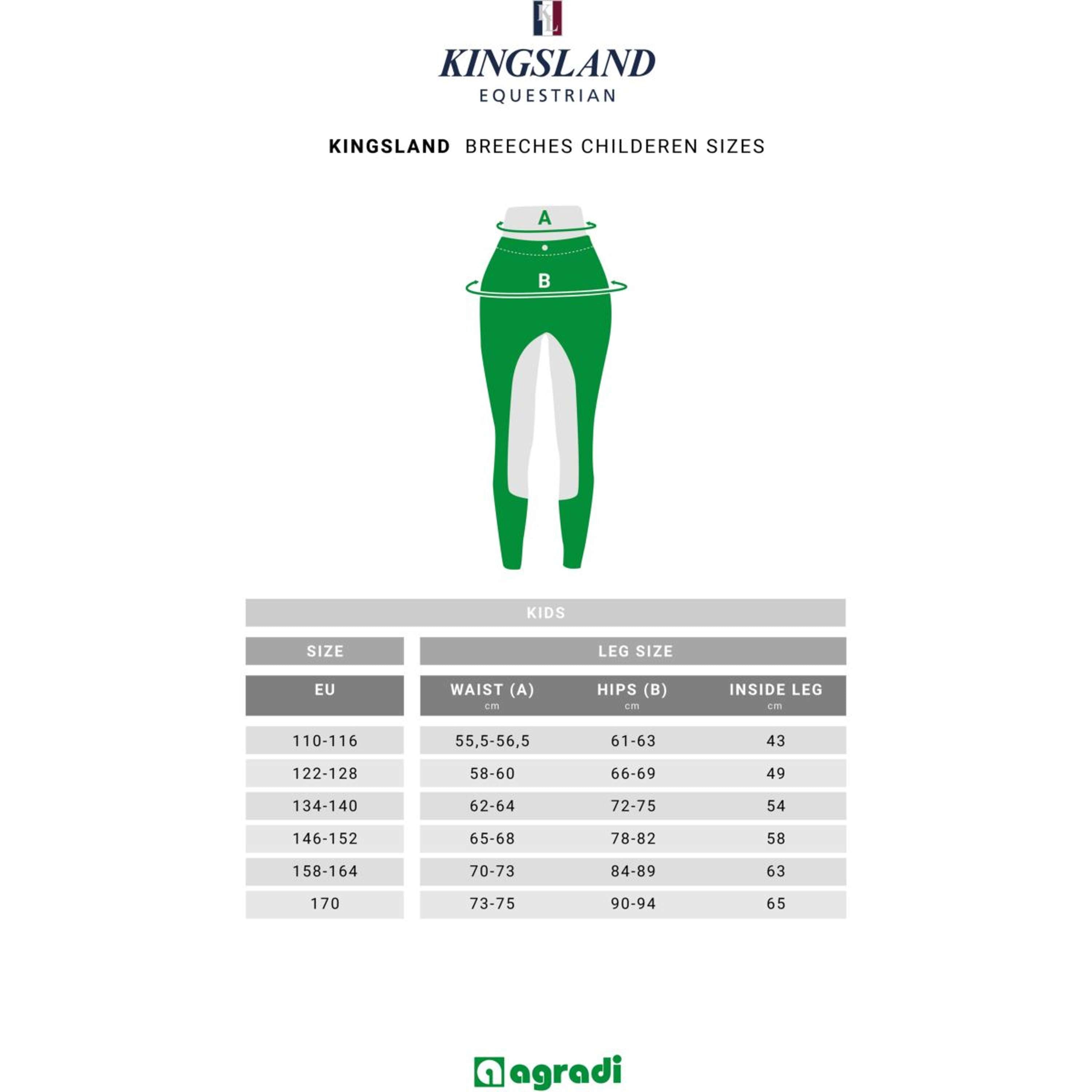 Kingsland Pantalón de Equitación Kemmie Full Grip F-Tec2 Blanco