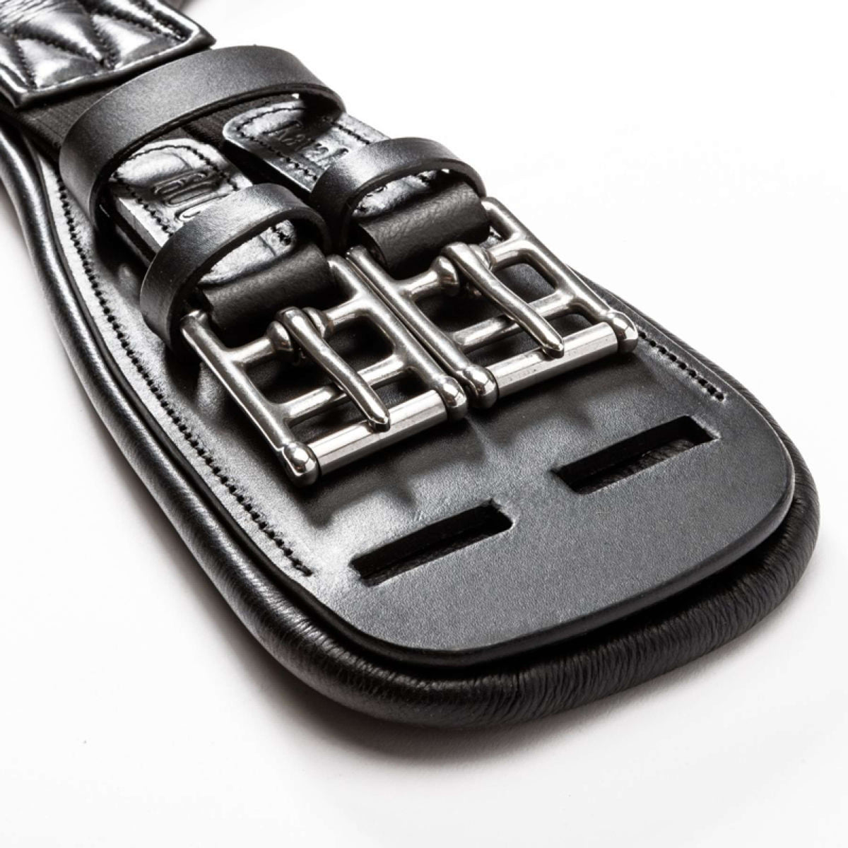 Kavalkade Cincha de doma Casper Soft Leather con Elástico Negro