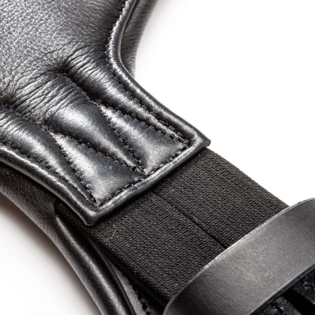 Kavalkade Cincha de doma Casper Soft Leather con Elástico Negro