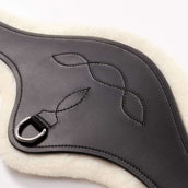 Kavalkade Cincha General Polivalente Casper Oiled Leather Piel sintética con elástico. Negro/Natural