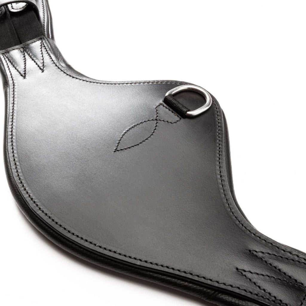 Kavalkade Cincha de doma Casper Oiled Leather con Elástico Negro