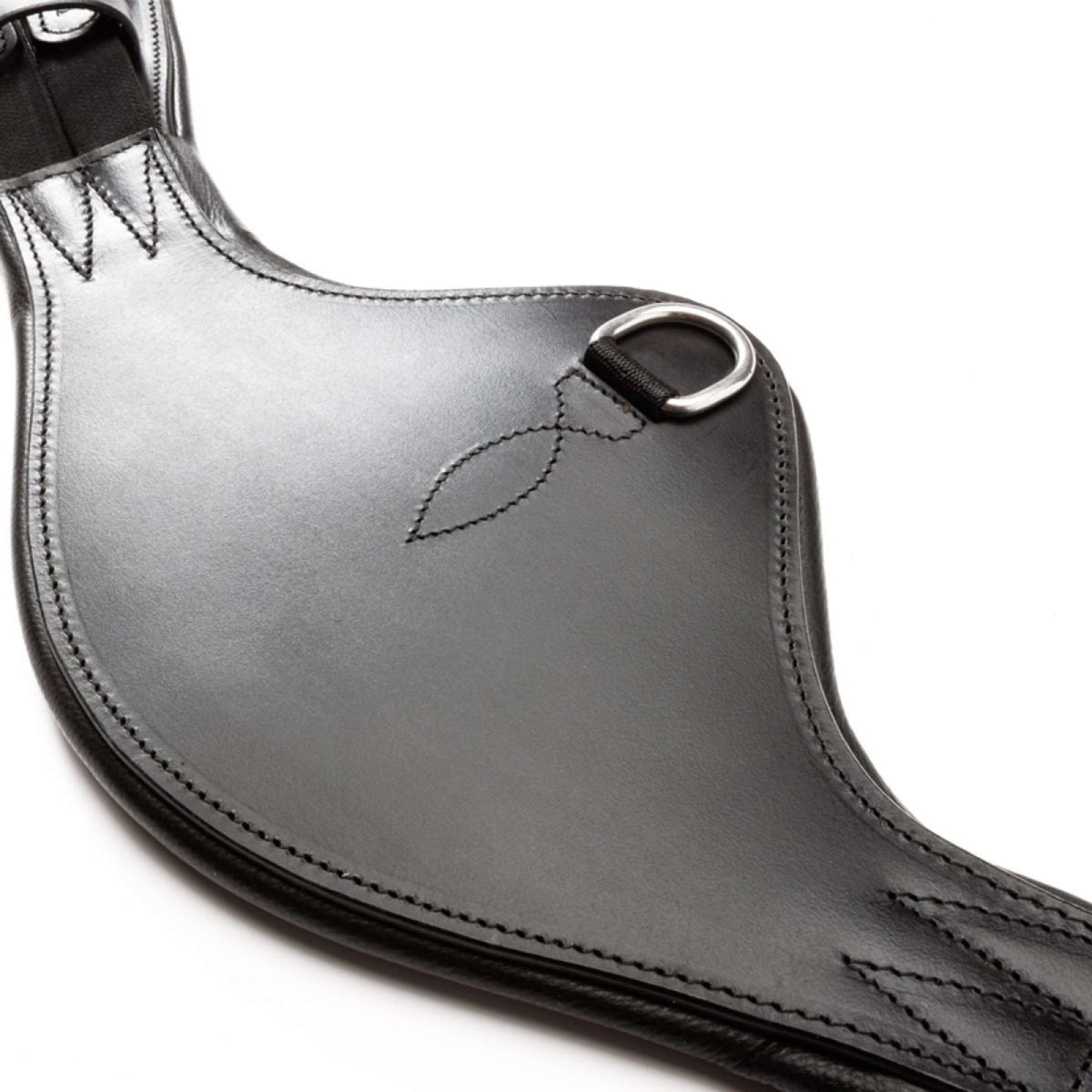 Kavalkade Cincha de doma Casper Oiled Leather con Elástico Negro