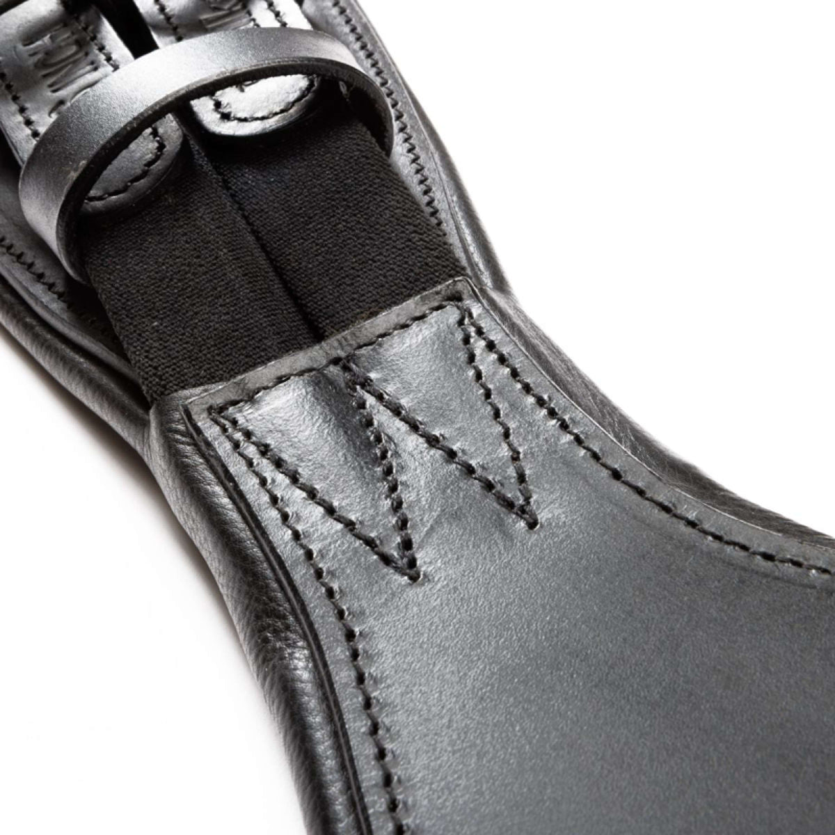 Kavalkade Cincha de doma Casper Oiled Leather con Elástico Negro