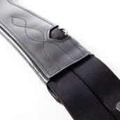 Kavalkade Cincha de doma Atlas Oiled Leather con Elástico Negro