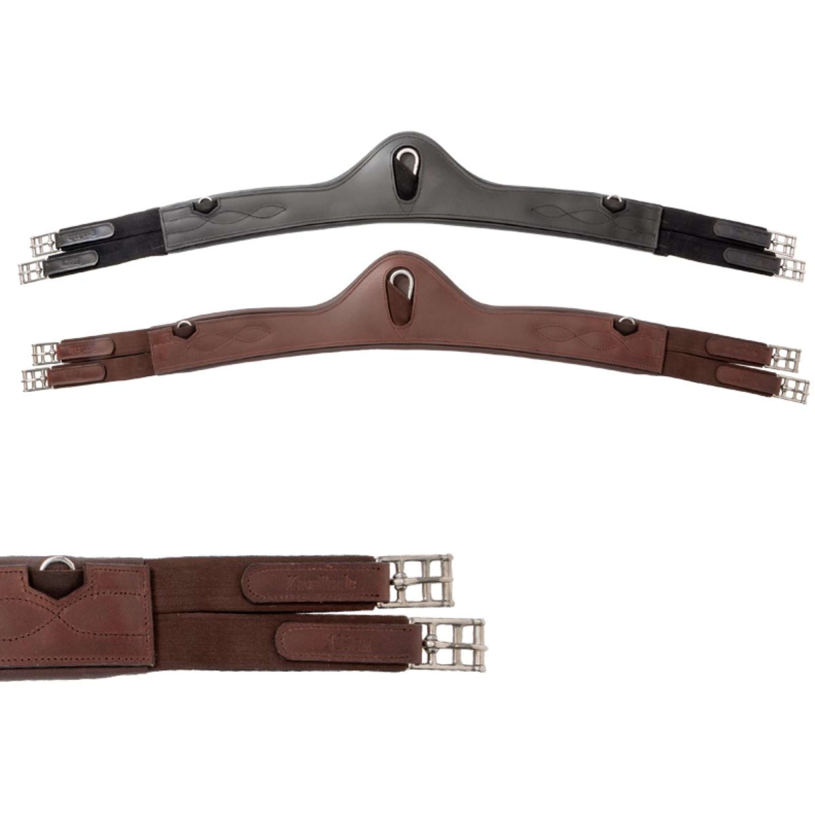 Kavalkade Cincha Atlas Oiled Leather con Elástico Negro Kavalkade Cincha Atlas Oiled Leather con Elástico Negro