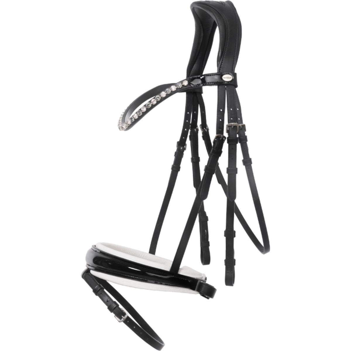 Kavalkade Brida Liliana Negro/Charol/Blanco