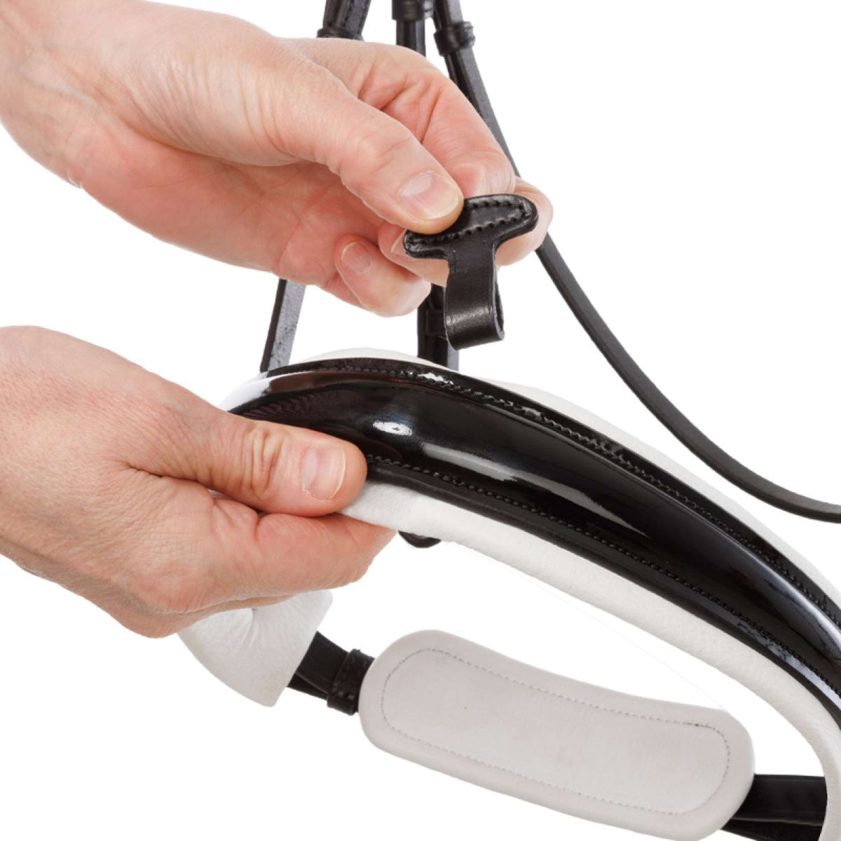 Kavalkade Brida Liliana Negro/Charol/Blanco