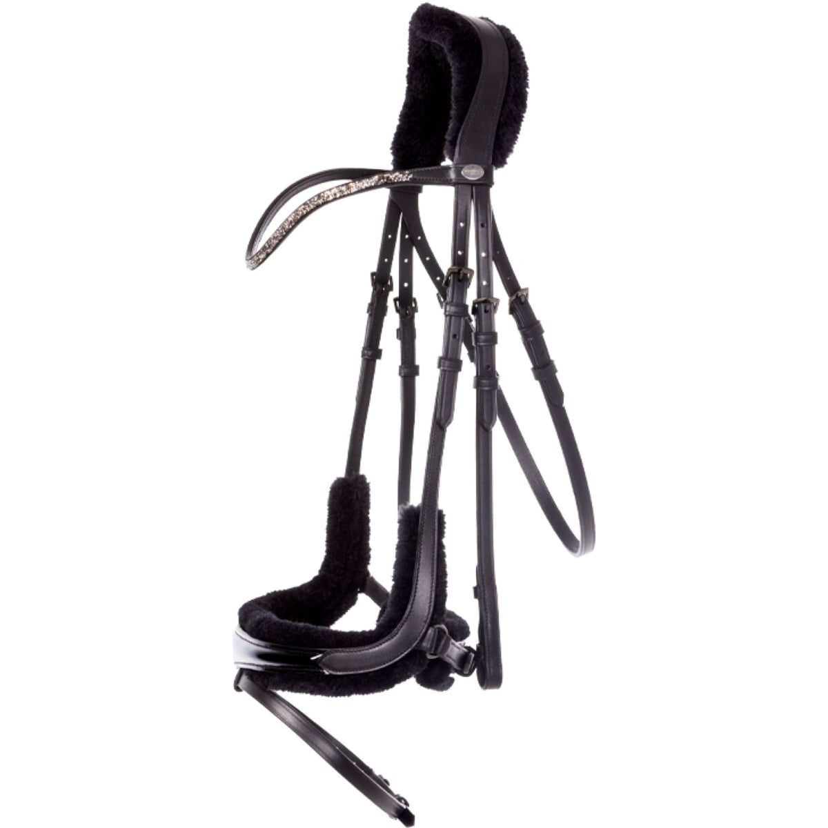 Kavalkade Brida Ivella Faux Fur Negro/Charol/Negro