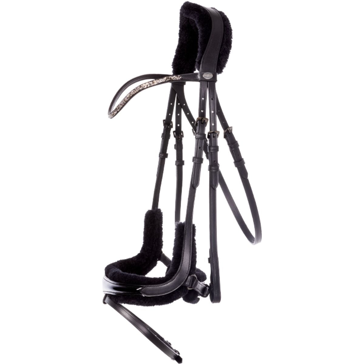 Kavalkade Brida Ivella Faux Fur Negro/Charol/Negro