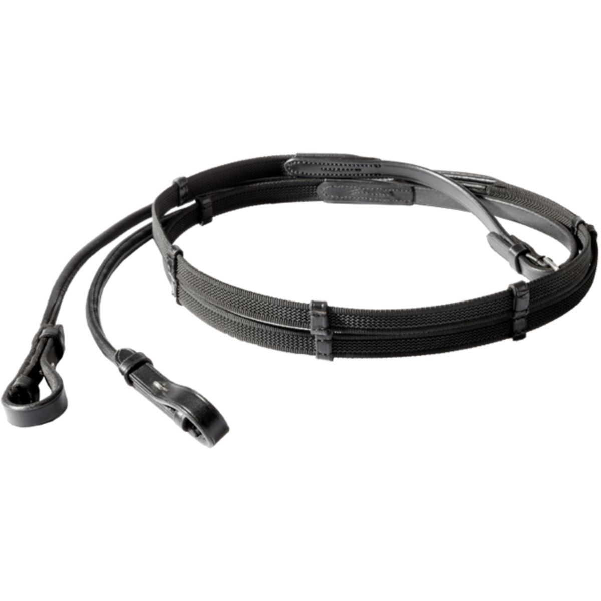 Kavalkade Riendas Cosido Alrededor Negro