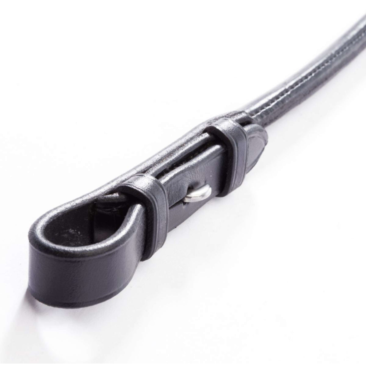 Kavalkade Riendas Cosido Alrededor Negro