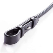 Kavalkade Riendas Cosido Alrededor Negro