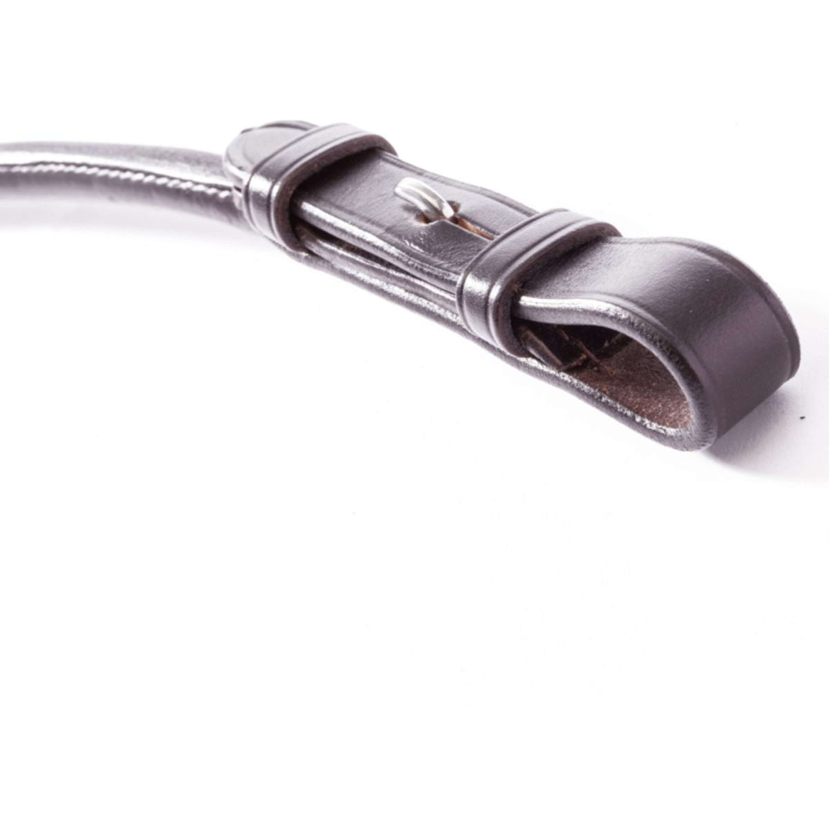 Kavalkade Riendas Cosido Alrededor Marron