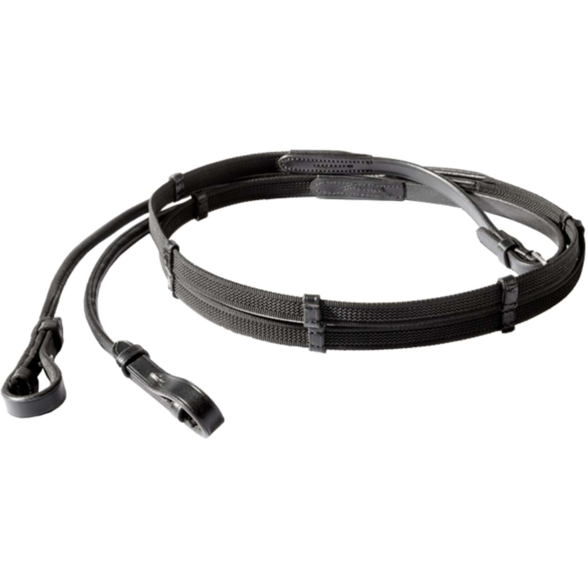 Kavalkade Riendas Cosido Alrededor Negro