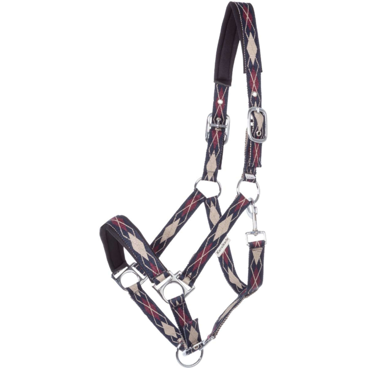 Kavalkade Cabezada Classic Raute Azul/Creme/Burdeos