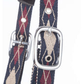 Kavalkade Cabezada Classic Raute Azul/Creme/Burdeos