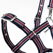 Kavalkade Cabezada Foal/Yearling Azul marino/Burdeos/Plata