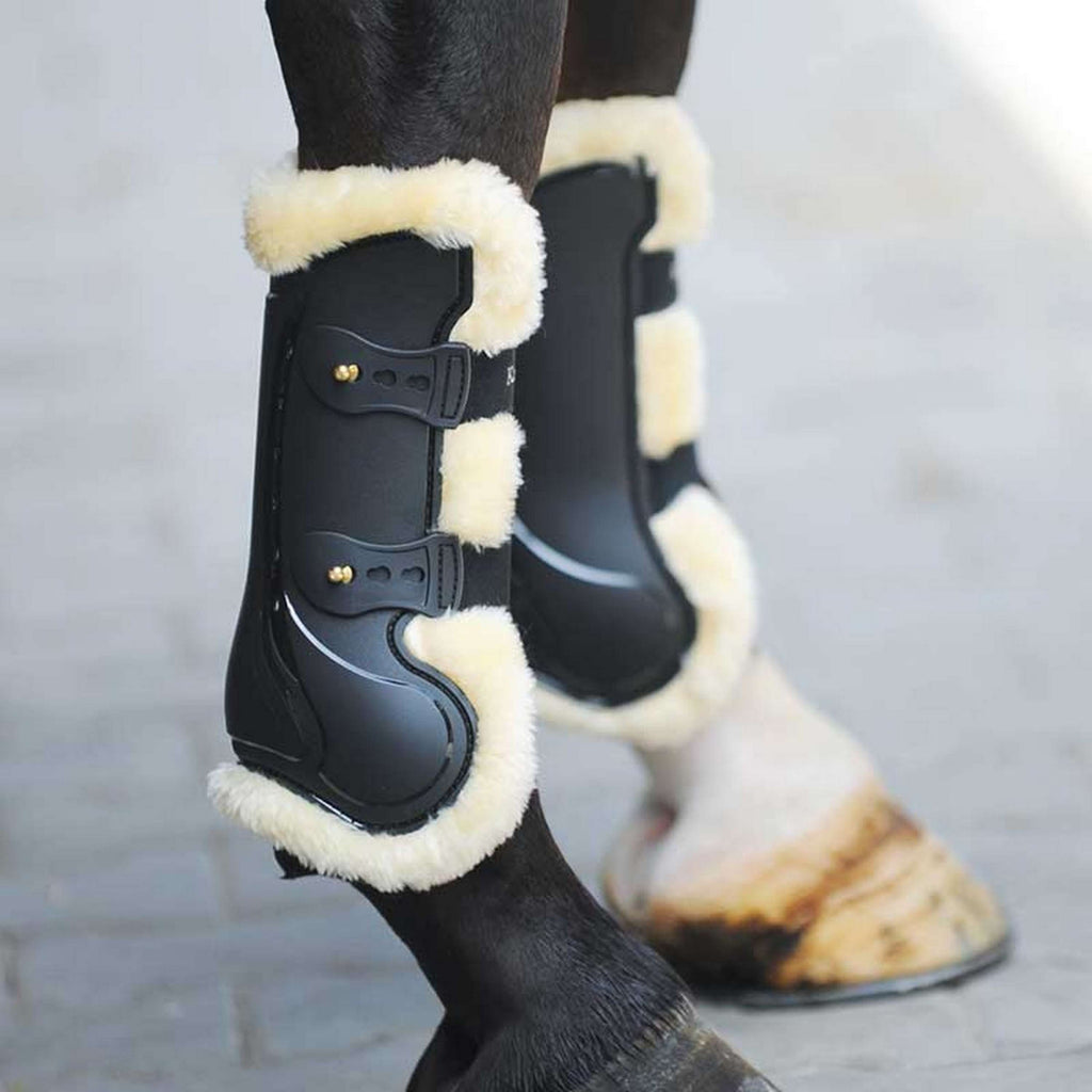 Kavalkade Botas para tendones Compete con Lana Negro
