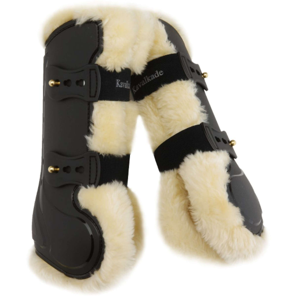 Kavalkade Botas para tendones Compete con Lana Negro
