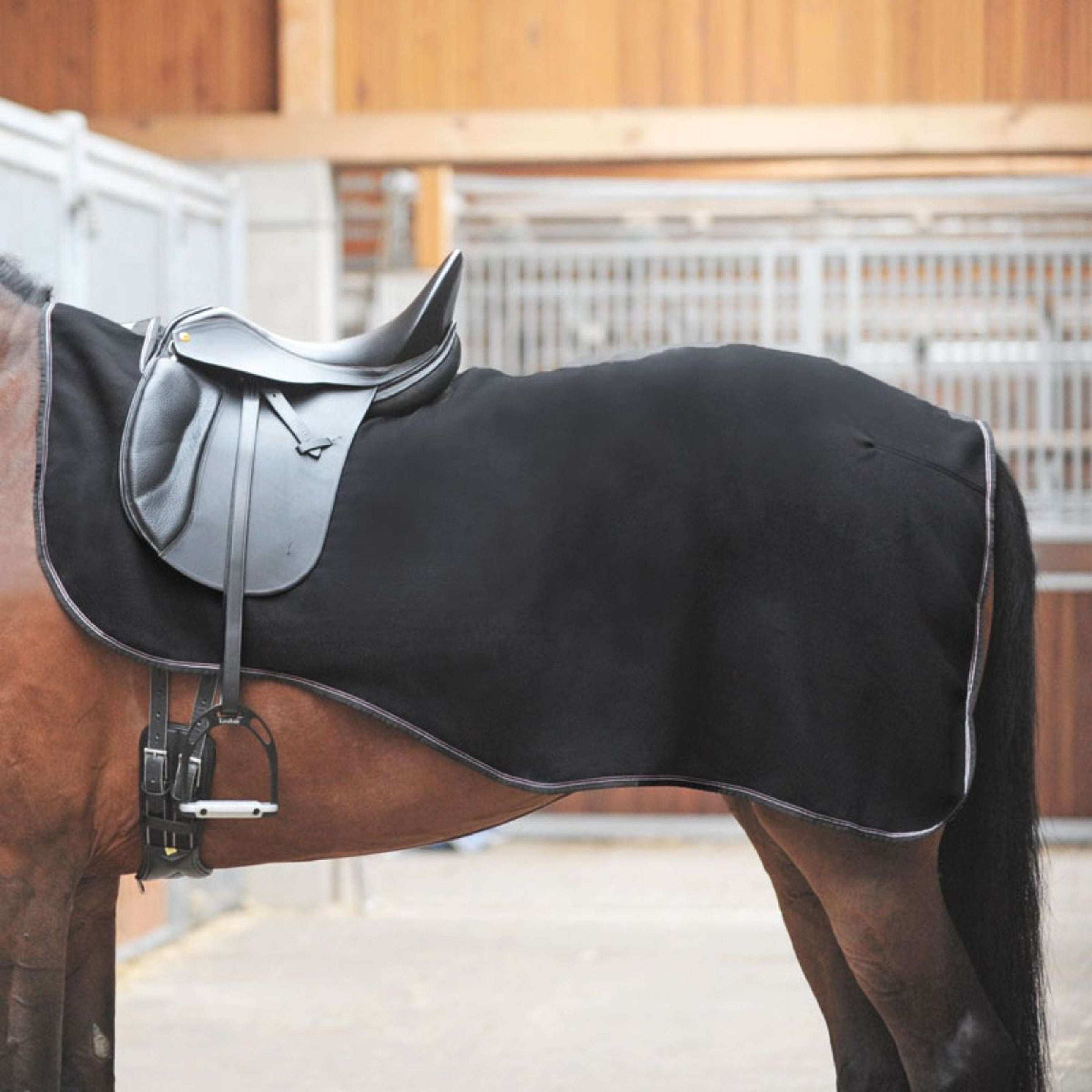 Kavalkade Manta de ejercicio Work Fleece Negro Kavalkade Manta de ejercicio Work Fleece Negro