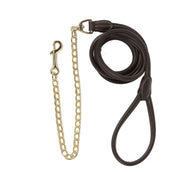 Kentucky Horsewear Cuerda de Presentación Leather Chain Marron