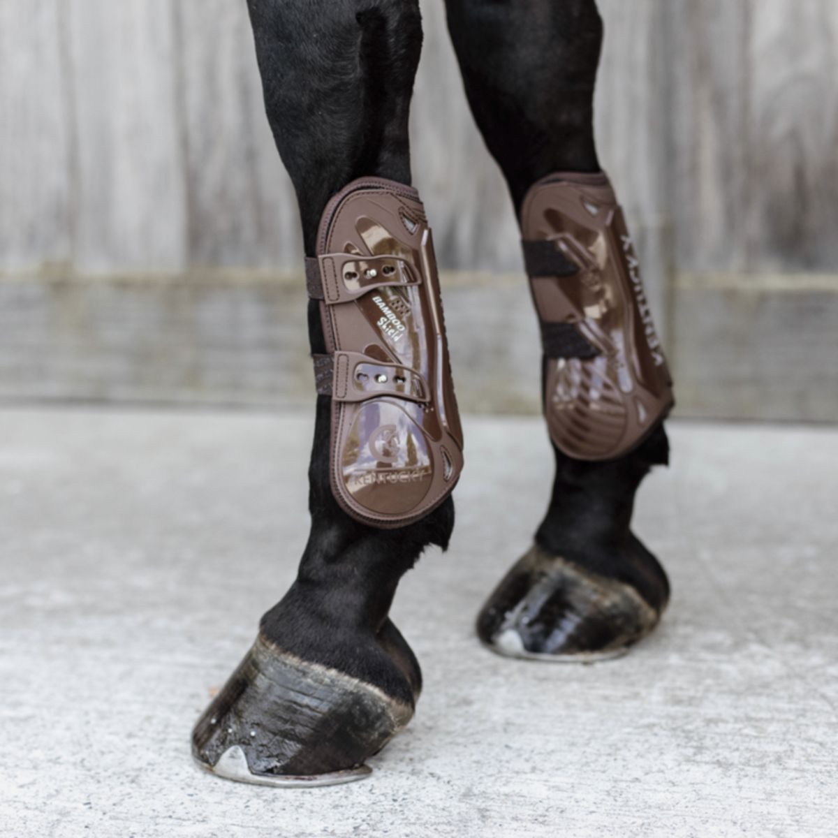 Kentucky Horsewear Botas para tendones Bamboo Elastic Marron