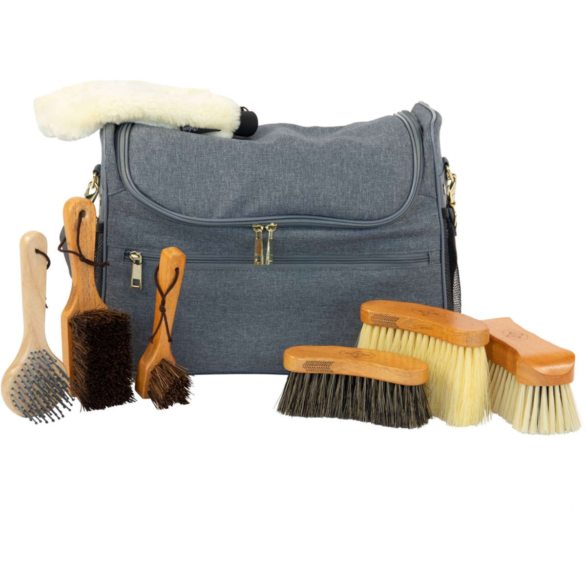 Grooming Deluxe by Kentucky Grooming Bag Set Gris