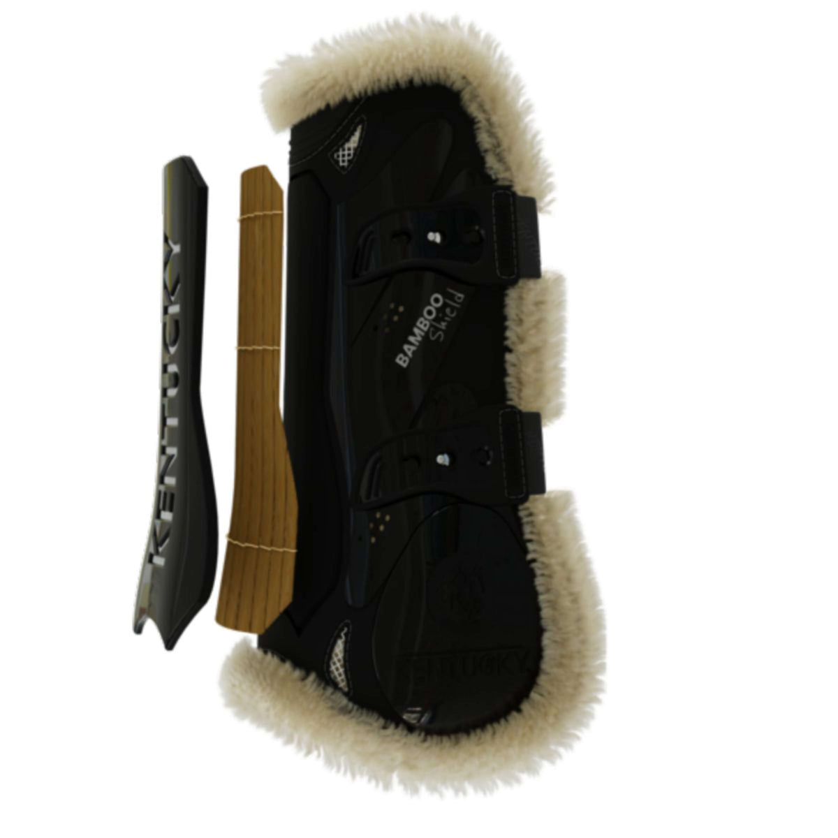 Kentucky Horsewear Botas para tendones Bamboo Elastic Español (ES): piel de oveja vegana Negro