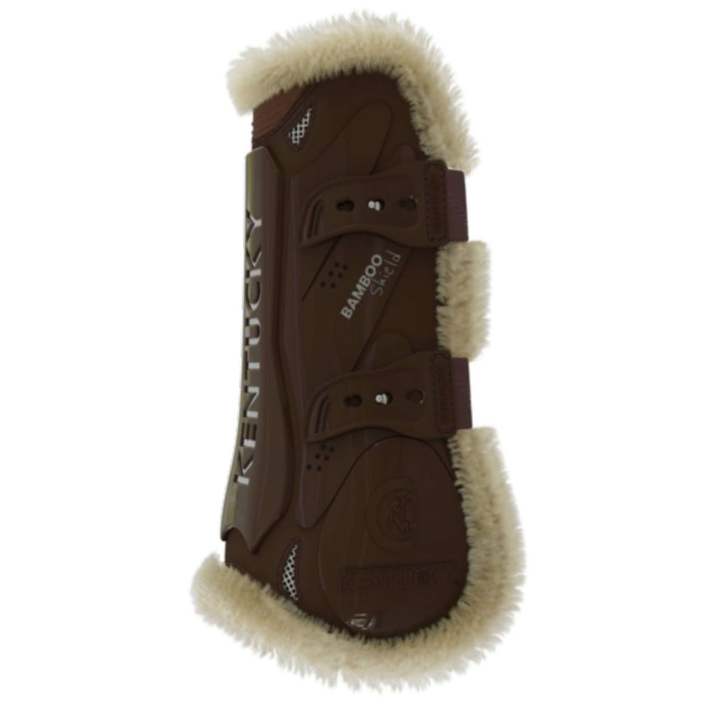 Kentucky Horsewear Botas para tendones Bamboo Elastic Español (ES): piel de oveja vegana Marron