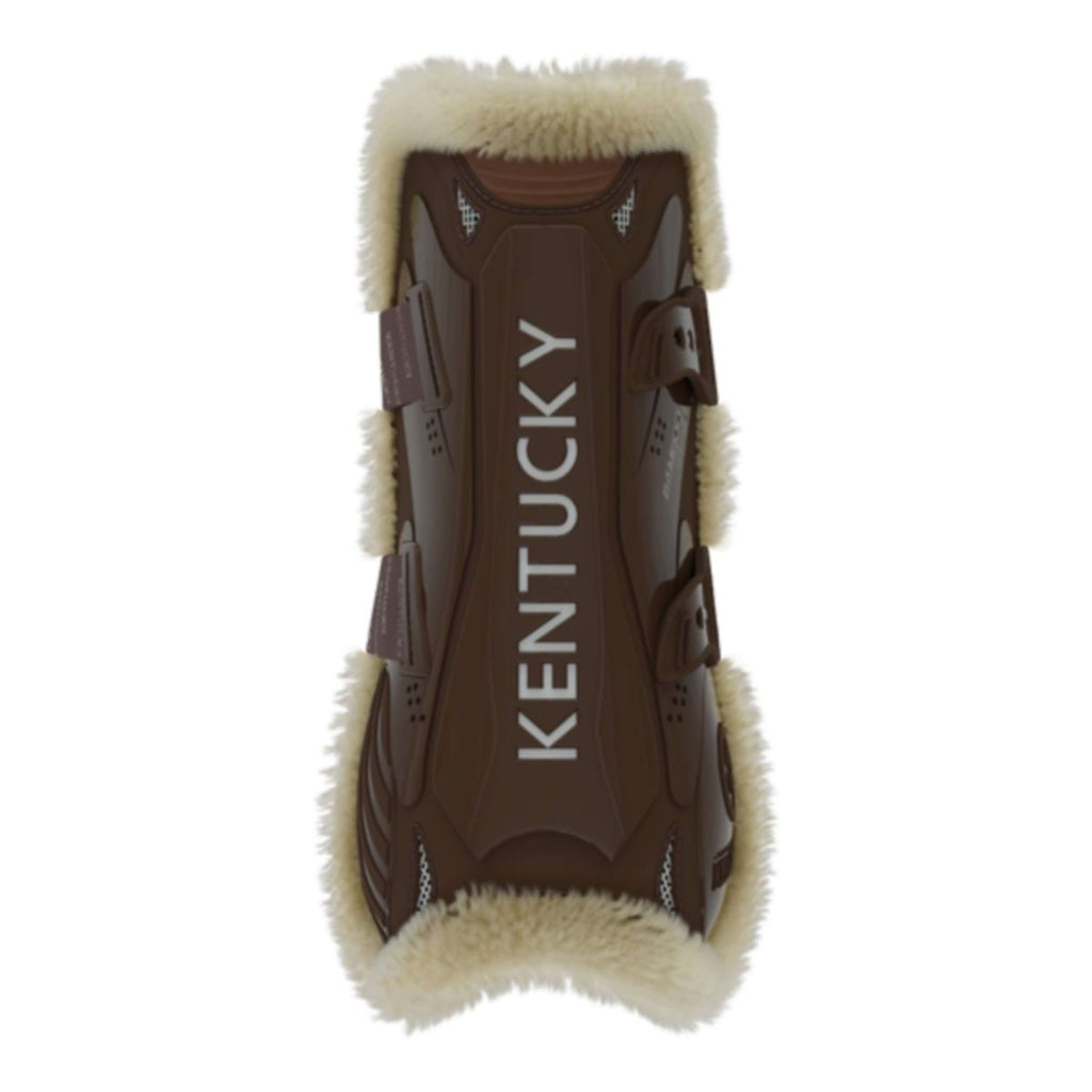 Kentucky Horsewear Botas para tendones Bamboo Elastic Español (ES): piel de oveja vegana Marron