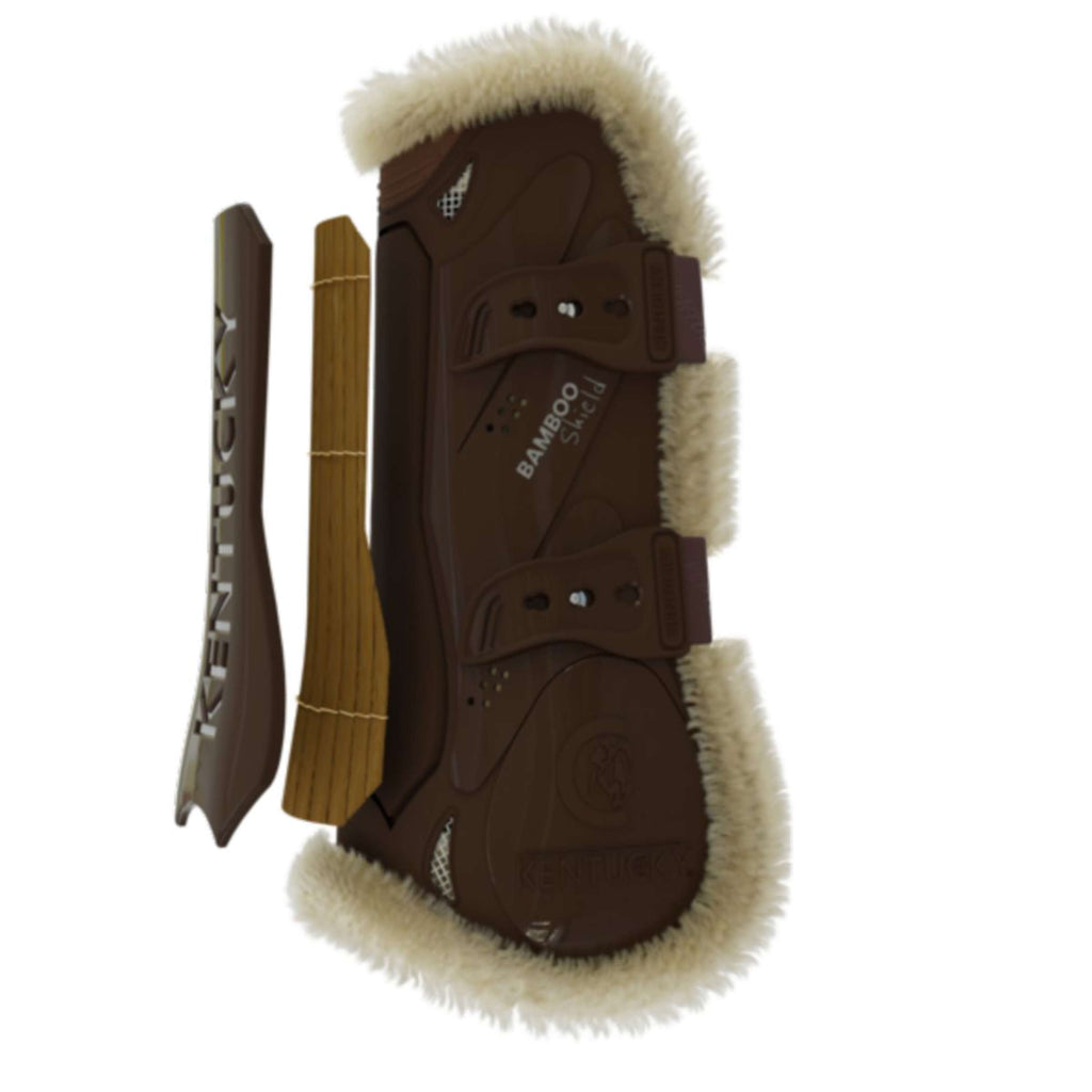 Kentucky Horsewear Botas para tendones Bamboo Elastic Español (ES): piel de oveja vegana Marron