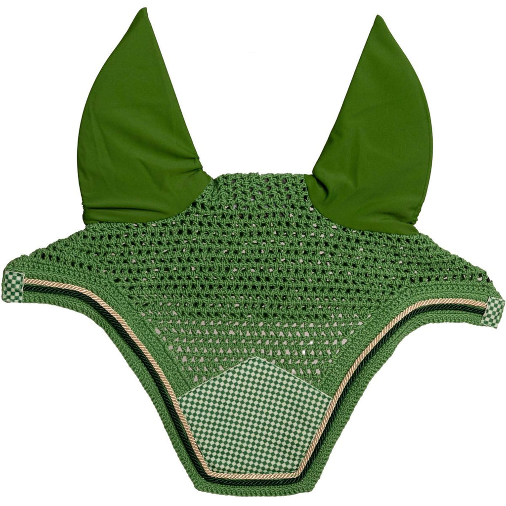Kentucky Bonete para Orejas Wellington Velvet Chess Verde