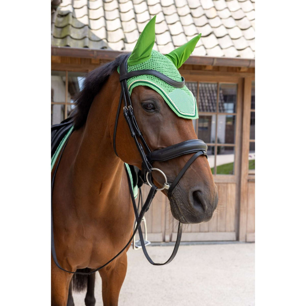 Kentucky Bonete para Orejas Wellington Velvet Chess Verde
