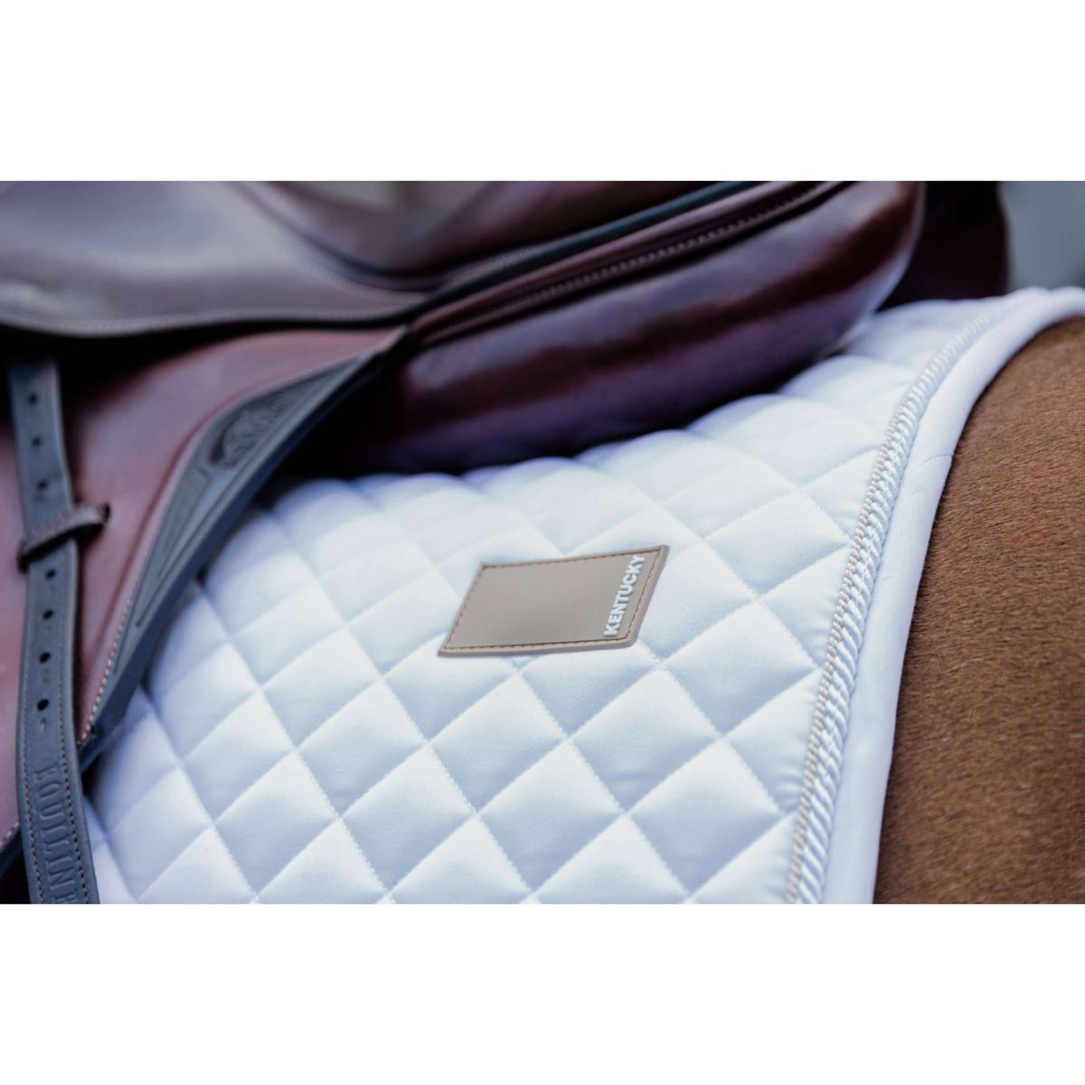 Kentucky Horsewear Mantilla Diamond Rope Doma Blanco